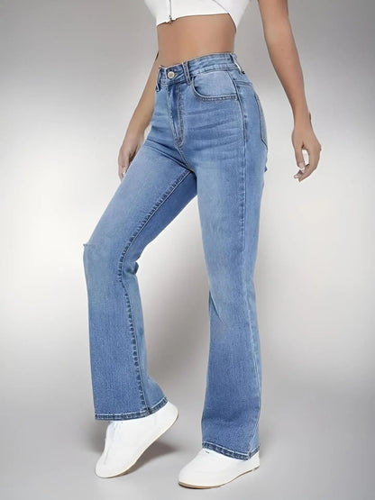 Nuevos jeans ajustados para mujeres, estilo europeo y americano, casuales, versátiles, de cintura alta, lavados, pantalones de mezclilla para mujer