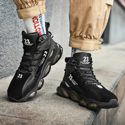 Men Sneakers Fashion Outdoor Jogging Sports Shoes Mesh Breathable Cushioning Lightweight Rebound Versatile Basket Footwear Male